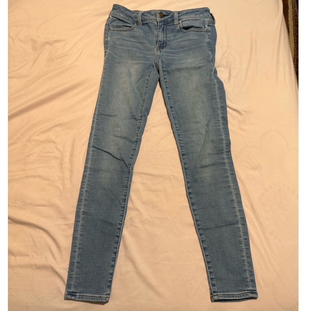 American Eagle Jeans Women’s 2 Regular Blue Medium Wash Jegging Stretch